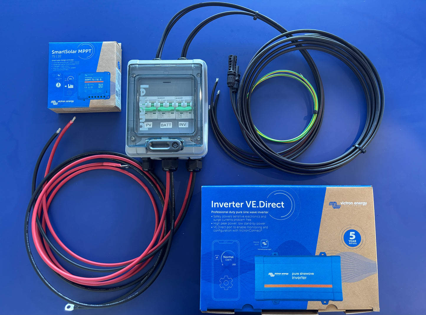 12v Van or Caravan Starter Kit - Plug'n'Play - 250W inverter